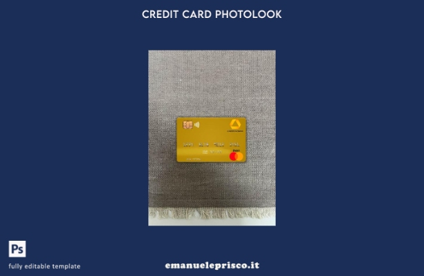 modello frontale photolook mastercard Germania Commerz Bank in stile verificato